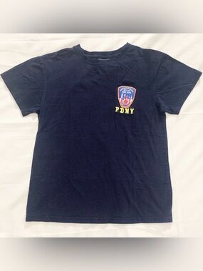 Vtg Licensed FDNY New York Fire Department T Shirt Womens M Firefighter Rescue